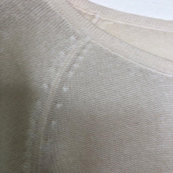 Tommy Bahama XL Sweater Silk Cashmere Cream Pineapple Long Sleeve Knit Top - Picture 12 of 15